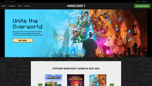 Latest minecraft.net screenshot