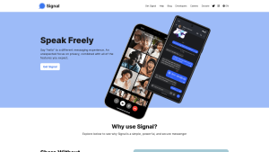 Latest signal.org screenshot